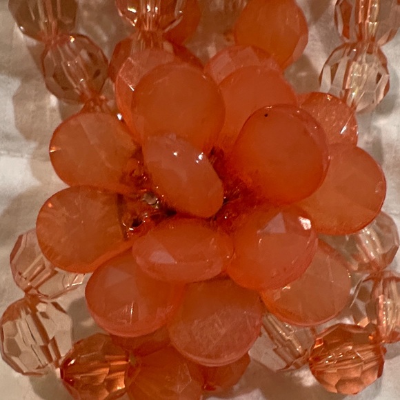 Elegant Coral Flower Bracelet - Picture 4 of 4